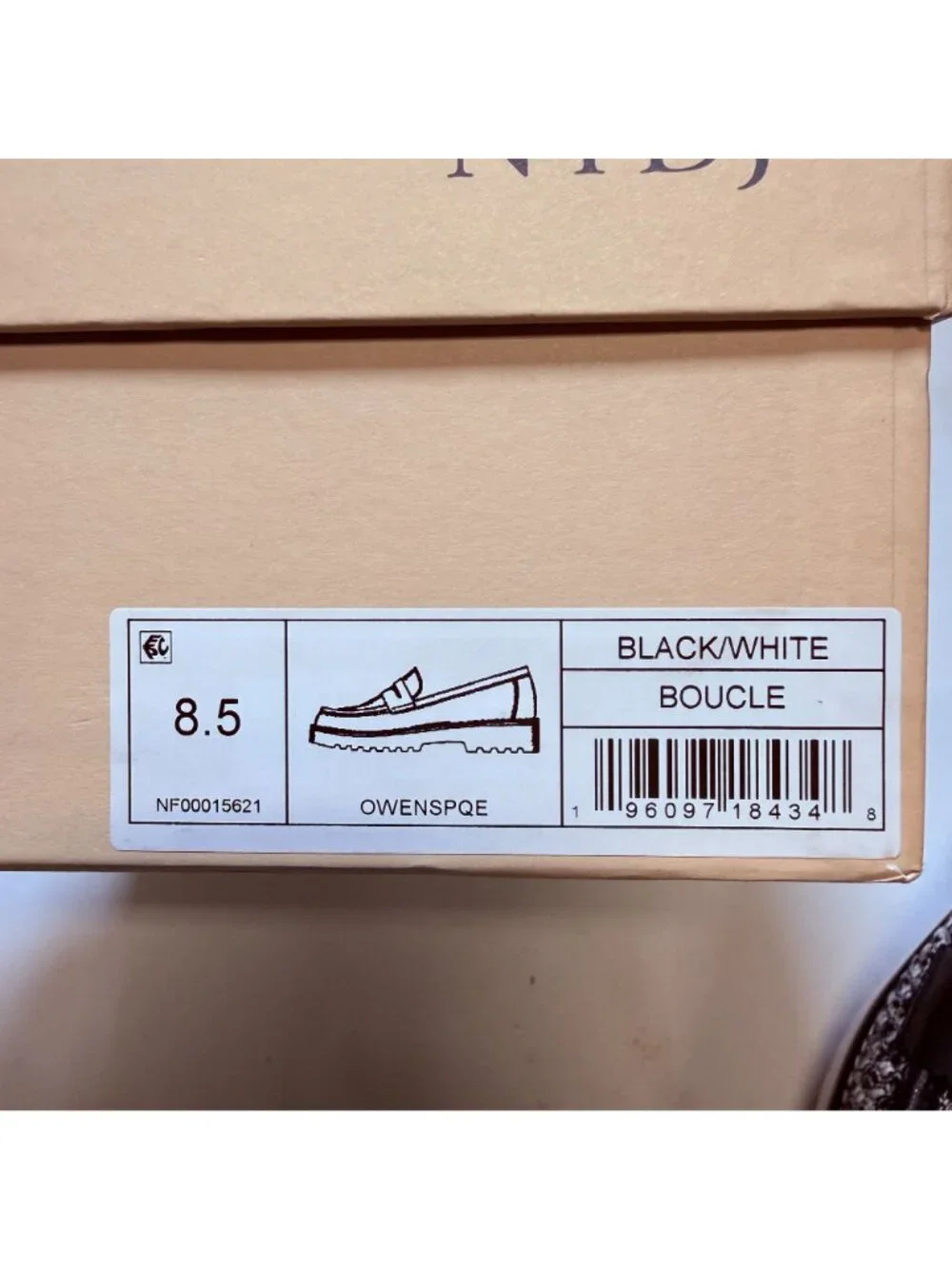 NYDJ Women's Owens Loafers in Black and White Size 8.5 - Picture 7 of 7